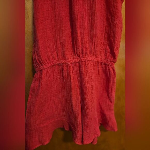 BCBG Girls one sleeveless piece romper shorts M Pink * - Picture 3 of 5